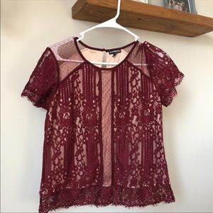 Express lace top